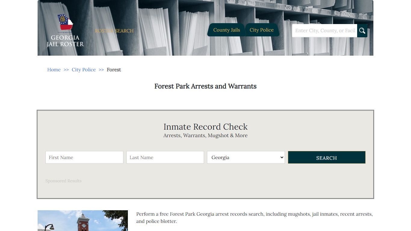 Forest Park Arrests and Warrants | Georgia Jail Inmate Search