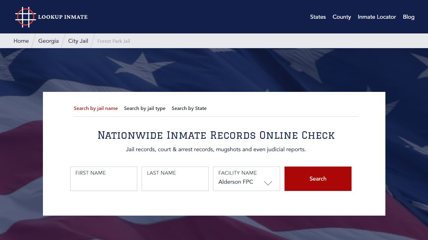 Forest Park Jail in Georgia - Lookup Inmate